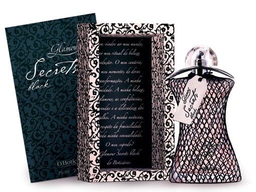 Glamour Secrets Black Des. Colônia, 75ml